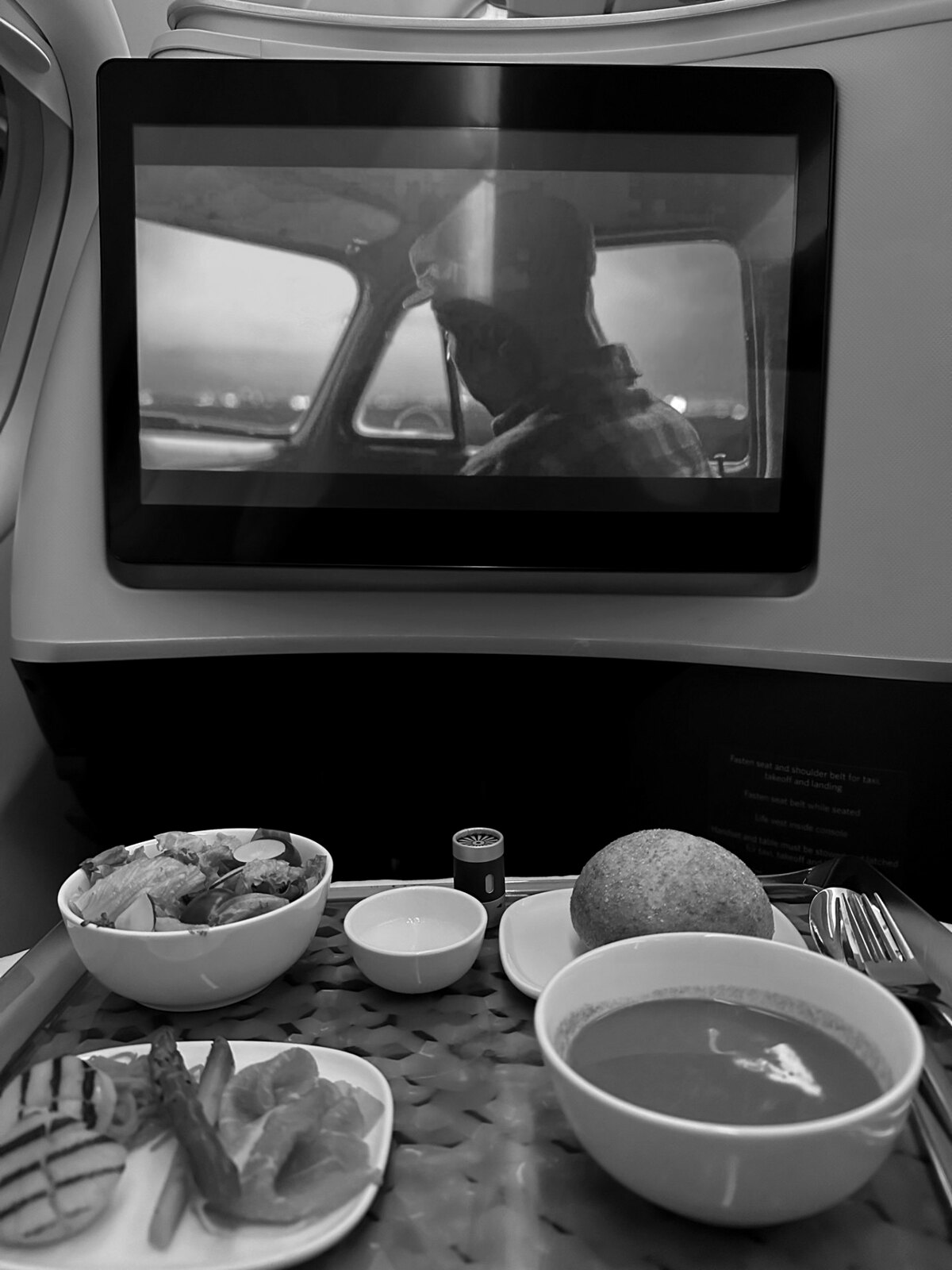 International business-class travel