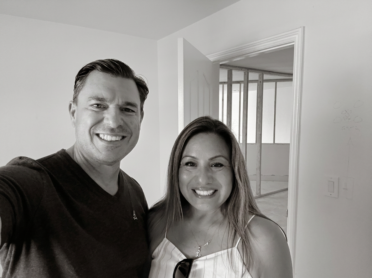 Crispin Luna IV and partner inside a home