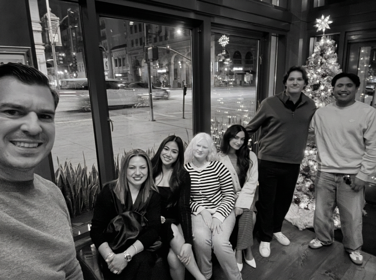 Crispin Luna IV with family and friends